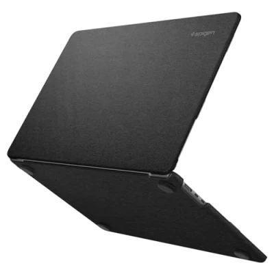Afbeelding van Spigen Urban Fit Harde beschermhoes van hoogwaardige krasbestendige stof voor MacBook Air 15 inch 2024 M3, 2023 M2 2941, zwart