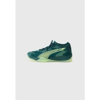 Afbeelding van PUMA Eliminate NITROâ¢ SQD 4 Handball Schoenen Unisex, Groen/Wit, Maat 40
