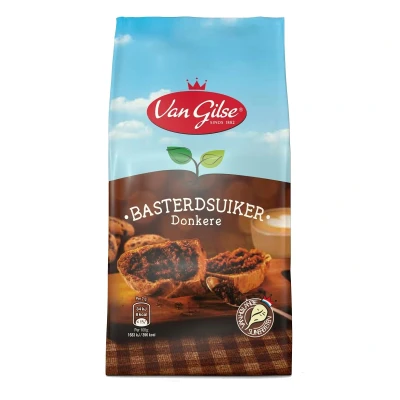Afbeelding van Donkere Basterdsuiker Van Gilse 600g