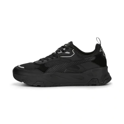 Afbeelding van Puma Trinity Sneakers laag, Heren, Maat: 37, Black/silver Kunststof/ textiel