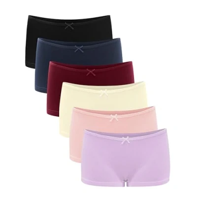 Afbeelding van Libella® Set van 6 boxershorts voor dames, lage taille, boxershorts, stretch, katoen, 3901