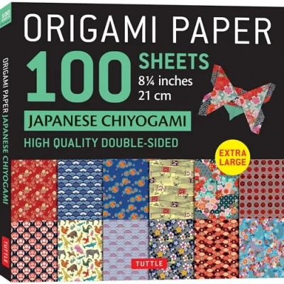 Afbeelding van Origami Paper 100 sheets Japanese Chiyogami 8 1/4&quot; (21 cm)