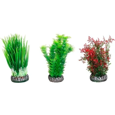Afbeelding van Flamingo Aquarium plant plastic Sri Lanka decoratie Willekeurig 7.5 x 6 13.8 cm
