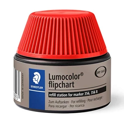 Image de STAEDTLER Lumocolor flacon de recharge 488 56, rouge, pour