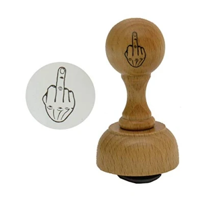 Afbeelding van Unbekannt Houten stempel van het merk Stinkefinger