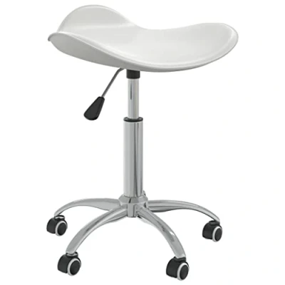 Image de vidaXL Chaise de bureau Blanc Similicuir3088555