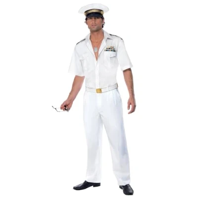 Afbeelding van Top Gun Captain kostuum Maatkeuze: Maat M
