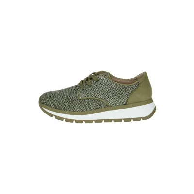 Afbeelding van Caprice Sneaker Sneakers laag, Dames, Maat: 42, Khaki comb Leer en textiel