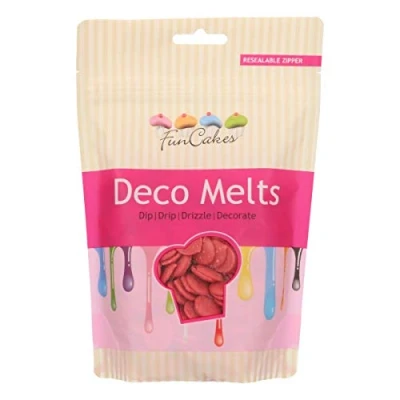 Afbeelding van FunCakes Rode decoratieve melts (1 x 250 g)