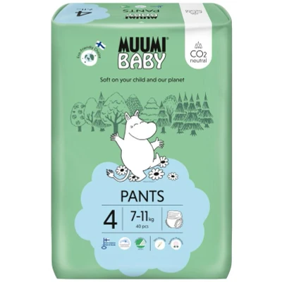 Afbeelding van Muumi baby 4 Luierbroekjes 7 11 kg 40 stuks