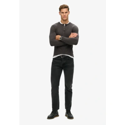 Afbeelding van Superdry Longsleeve, Heren, Maat: Medium, Washed black