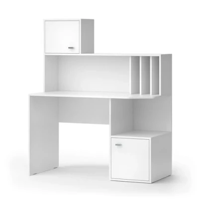 Afbeelding van Vicco Bureau Alwin, Wit, 115 x 55 cm met 2 deuren
