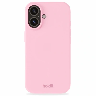 Afbeelding van Holdit Hoesje Geschikt voor iPhone 16 Plus Siliconen Silicone Case roze