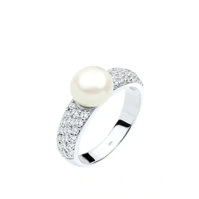Afbeelding van Elli Chunky Statement Ring, Dames, Maat: 52, Silber