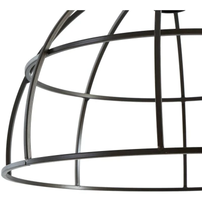 Afbeelding van Lindby hanglamp 1licht Staal, ijzer, hout E27 zwart, licht
