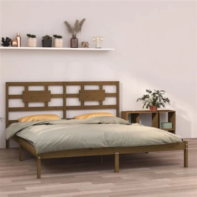 Afbeelding van vidaXL Bedframe massief hout honingbruin 200x200 cm
