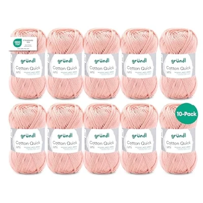 Afbeelding van Gründl Cotton Quick Uni Abrikoos 5 bollen kleur: 134