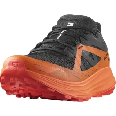 Afbeelding van Salomon Ultra Flow Gore Tex wandelschoenen voor heren, Black / Dragon Fire Cherry Tomato