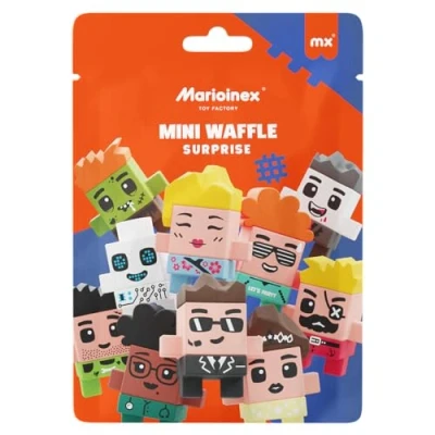 Afbeelding van Marioinex 904381 Blokken Tas Mini Wafel Mysterieuze Verrassing Figuur Gebouw