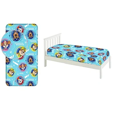 Afbeelding van Paw Patrol Hoeslaken eenpersoons 90 x 200 cm