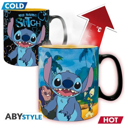Afbeelding van ABYstyle Disney Lilo &amp; Stitch temperatuurbeker, 460 ml