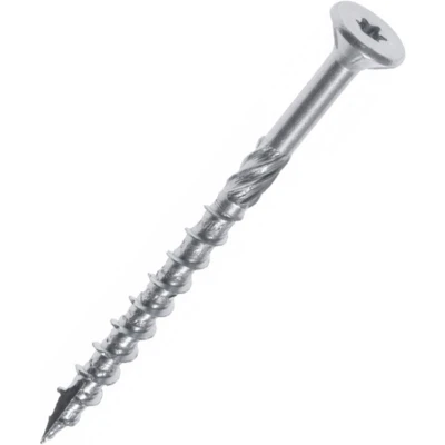 Afbeelding van Woodies Ultimate spaanplaatschroef 4x50mm platkop verzinkt deeldraad T20 61540401 (Per 500 stuks)