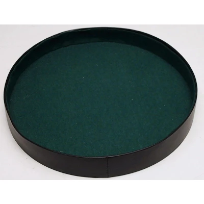 Afbeelding van HOT Games Dobbelpiste rond zwart vinyl met vilt 26cm