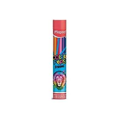 Afbeelding van Maped Strong Color&#039;Peps kleurpotloden, 12 ultra resistente en ergonomische metalen buis