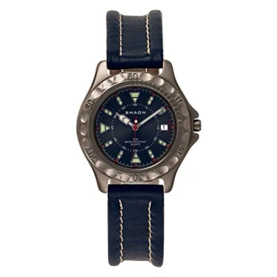 Afbeelding van Shaon 22 6102 99 Horloge Leer Blauw Ø 38 mm
