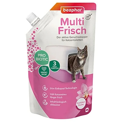 Afbeelding van beaphar Multi Fris voor Kattenbakken Orchidee Voordeelpakket: 3 x 400 g