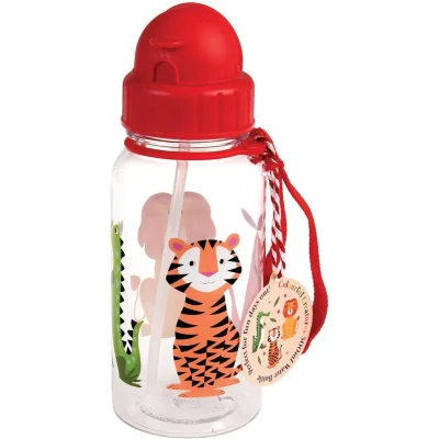 Afbeelding van Rex london drinkfles met rietje colourful creatures 500ml