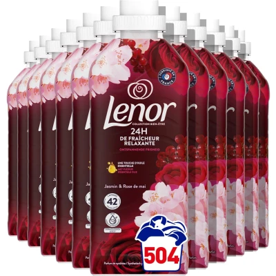 Afbeelding van Lenor Wasverzachter Jasmijn &amp; Rose de Mai 12 x 42 Wasbeurten