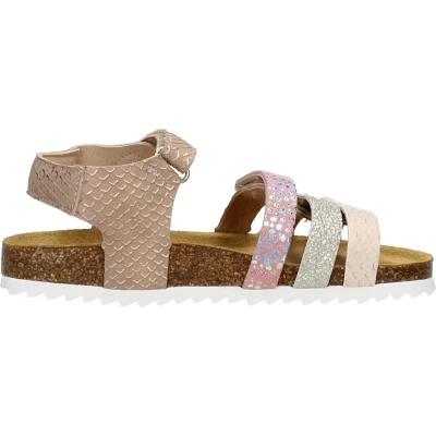 Afbeelding van Develab Sandalen voor kinderen, Maat: 27, Beige Veloursleer