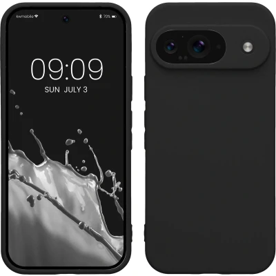 Afbeelding van kwmobile telefoonhoesje geschikt voor Google Pixel 9 Hoesje smartphone Precisie camera uitsnede In mat zwart