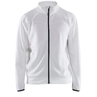 Image de Sweat zippé blanc/gris foncé