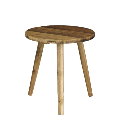 Afbeelding van Bold Bijzettafel H35,5 x Ø33 cm Gerecycled Hout Bruin