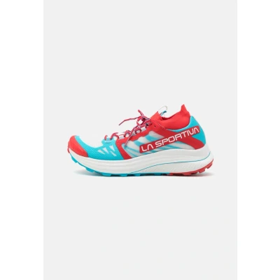 Afbeelding van La Sportiva Levante Outdoorschoenen, Dames, Maat: 39.5, Hibiscus/malibu blue Textiel/ synthetisch