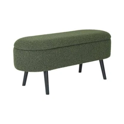 Afbeelding van sweeek Bank, bedeinde boucléstof, sherpa, b112 x d44 h50cm