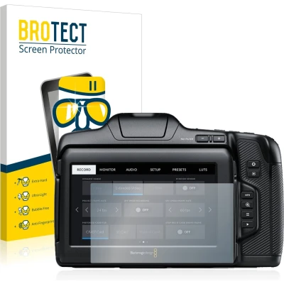 Afbeelding van BROTECT Screenprotector voor Pocket Cinema Camera 6K Pro / G2 Folie Beschermfolie Beschermglas transparant