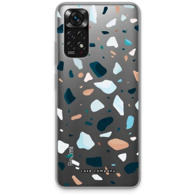 Afbeelding van Case Company® hoesje geschikt voor Xiaomi Redmi Note 11S Terrazzo N13 Soft Cover Telefoonhoesje Bescherming aan alle Kanten en Schermrand