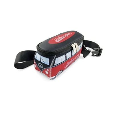 Afbeelding van BRISA VW Collection Volkswagen Neopreen Heuptas, outdoor, reizen, bus T1 Bulli (rood/zwart)