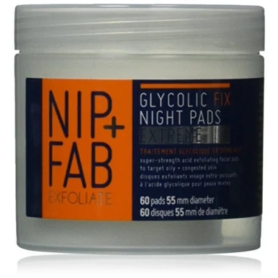 Afbeelding van Nip+Fab Glycolic FIX Xtreme PADS 80ML Gezichtsreiniger, Maat: 80 ml,
