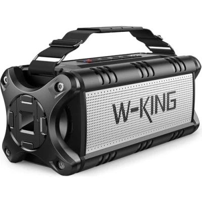 Afbeelding van W KING Draagbare Bluetooth luidspreker, 50 W, waterdicht, IPX6 met 8000 mAh accu, 5.0 bassluidspreker, 24 uur gebruiksduur, voor feestjes, barbecues, park, reizen thuis