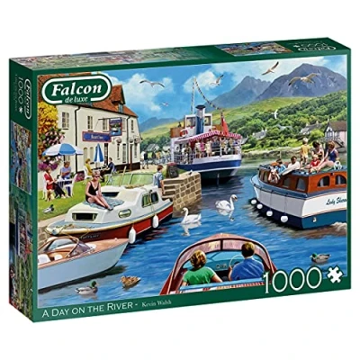 Afbeelding van Falcon puzzel A Day On The River Legpuzzel 1000 stukjes