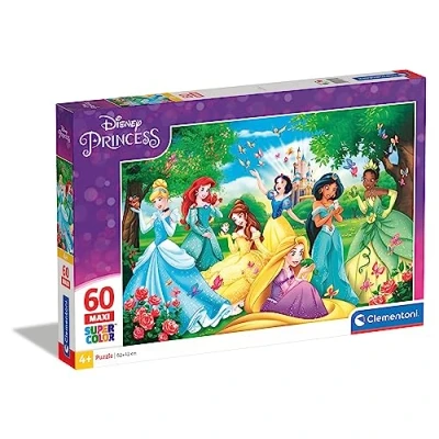 Image de Puzzle Clementoni 60 Pieces Maxi Disney Princesses Enfant Dessins Animés Et Bd Fabriqué En Italie