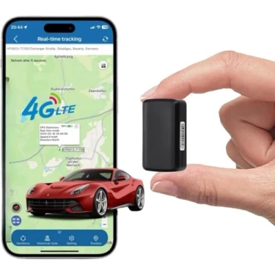 Afbeelding van LMHOME PowerLMHOME GPS 4G tracker voor oldtimers, voertuigen, boten, aanhangers en meer met montagemagneet, tot 90 dagen zonder opladen