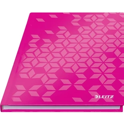 Afbeelding van Notitieboek Leitz WOW A5 160blz 90gr lijn roze