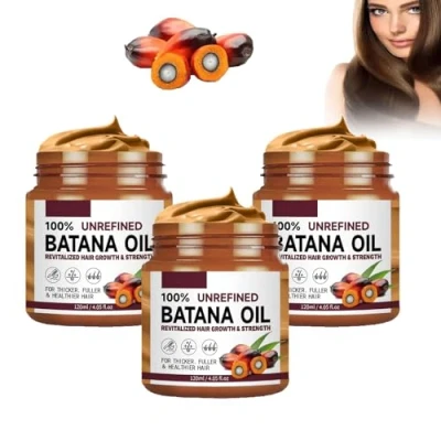 Afbeelding van Bio batana Oil for Hair Growth Ongeraffineerde olie uit Honduras, voor gezonder, dikker en voller haar (3 stuks)