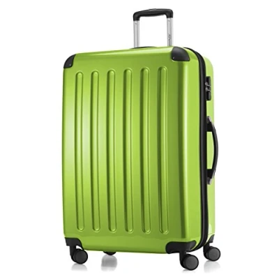 Afbeelding van HAUPTSTADTKOFFER Alex harde Koffer trolley rolkoffer reiskoffer, 4 dubbele wielen, uitbreiding, Apfelgrün, 75 cm Koffer,