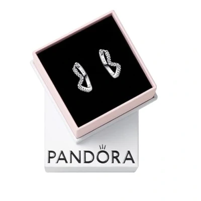 Afbeelding van Pandora Be My Valentine oorbellen voor dames van Sterling zilver met zirkonia, zilver, Zirkonia